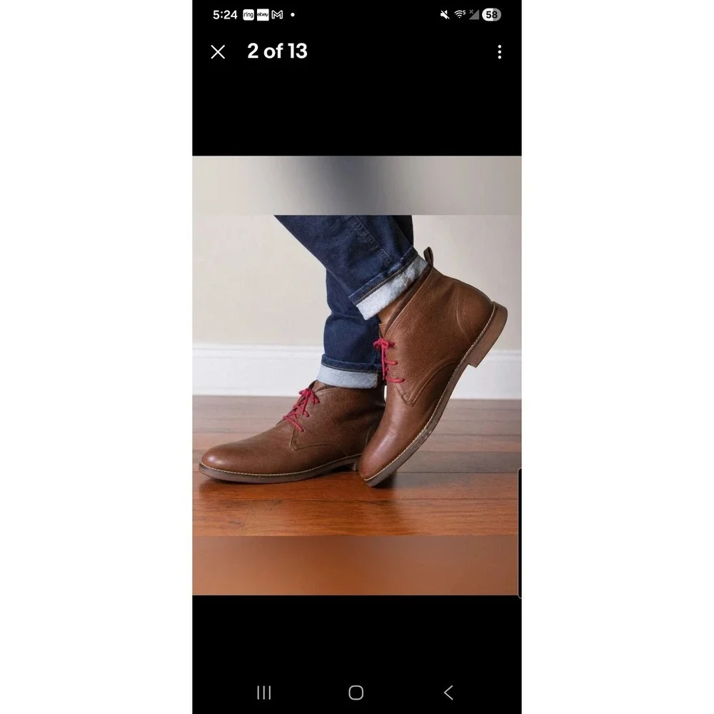 Cole Haan Curtis‎ Chukka II Boots Leather Casual Dress Men 10.5M Brown